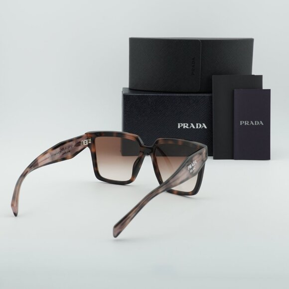 Prada PR24ZS 23A0A6 Square Sunglasses - Muave Havana/Brown Gradient main image 9